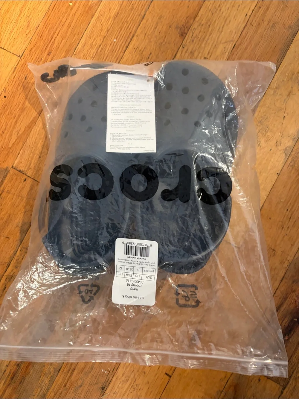CROCS Kids Classicin Navy Blue
